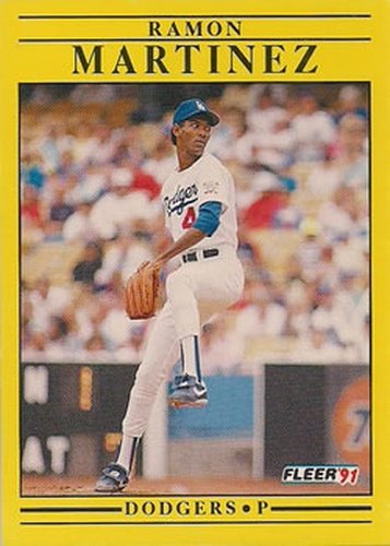 #212 Ramon Martinez - Los Angeles Dodgers - 1991 Fleer Baseball