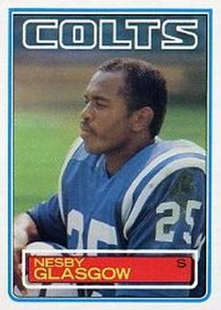 #212 Nesby Glasgow - Baltimore Colts - 1983 Topps Football