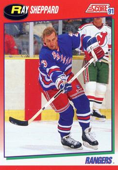 #213 Ray Sheppard - New York Rangers - 1991-92 Score Canadian Hockey