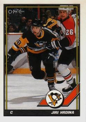 #213 Jiri Hrdina - Pittsburgh Penguins - 1991-92 O-Pee-Chee Hockey