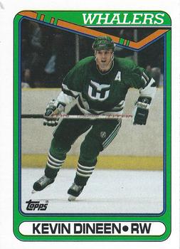 #213 Kevin Dineen - Hartford Whalers - 1990-91 Topps Hockey
