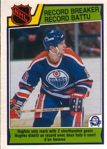#213 Pat Hughes - Edmonton Oilers - 1983-84 O-Pee-Chee Hockey
