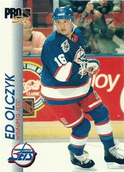 #213 Ed Olczyk - Winnipeg Jets - 1992-93 Pro Set Hockey