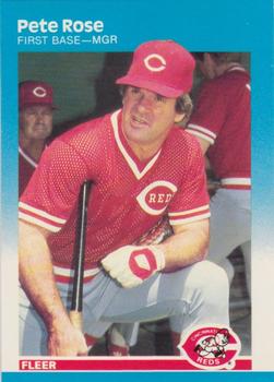 #213 Pete Rose - Cincinnati Reds - 1987 Fleer Baseball