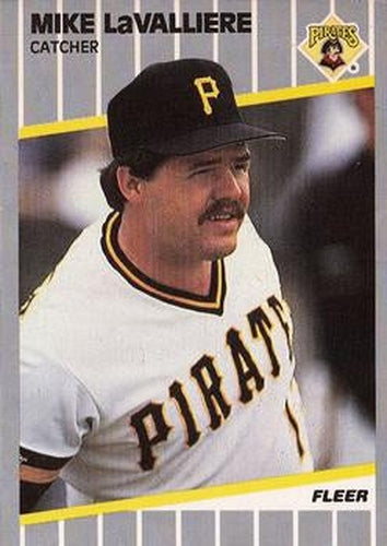 #213 Mike LaValliere - Pittsburgh Pirates - 1989 Fleer Baseball