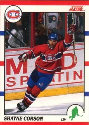 #213 Shayne Corson - Montreal Canadiens - 1990-91 Score Canadian Hockey
