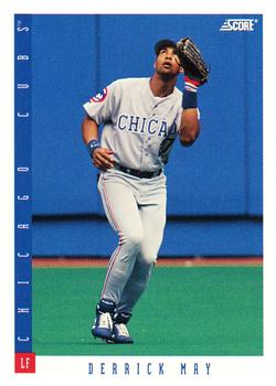 #213 Derrick May - Chicago Cubs - 1993 Score Baseball