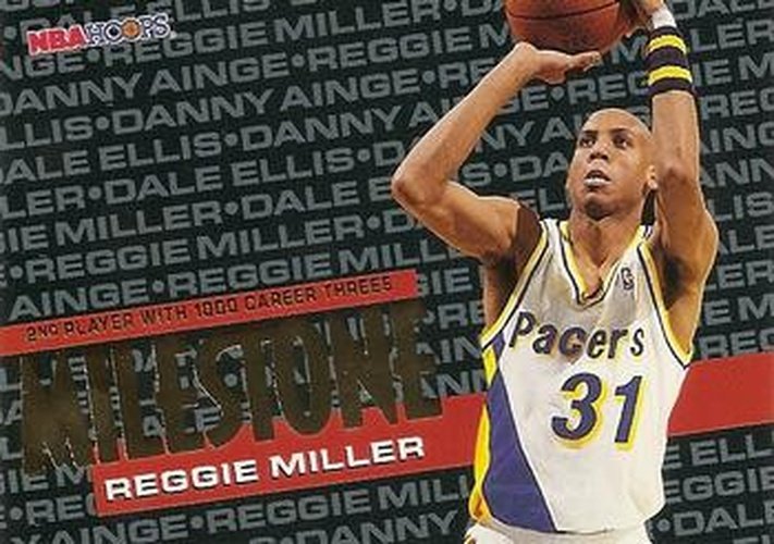#213 Reggie Miller - Indiana Pacers - 1995-96 Hoops Basketball