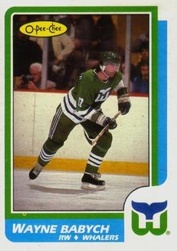 #213 Wayne Babych - Hartford Whalers - 1986-87 O-Pee-Chee Hockey