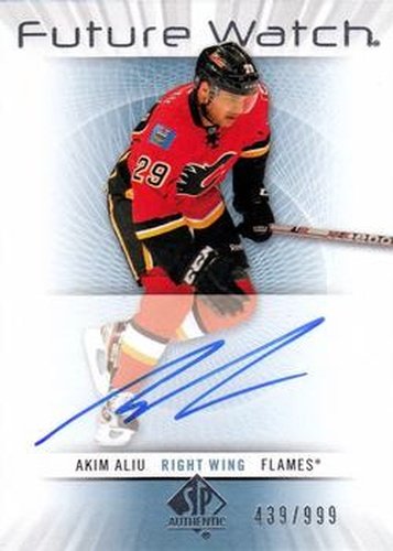 #213 Akim Aliu - Calgary Flames - 2012-13 SP Authentic Hockey