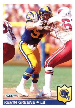 #213 Kevin Greene - Los Angeles Rams - 1992 Fleer Football