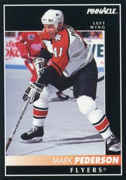 #213 Mark Pederson - Philadelphia Flyers - 1992-93 Pinnacle Canadian Hockey