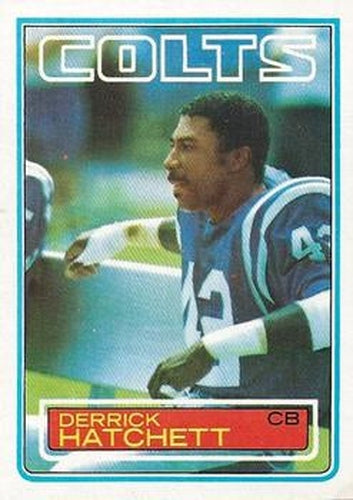 #213 Derrick Hatchett - Baltimore Colts - 1983 Topps Football