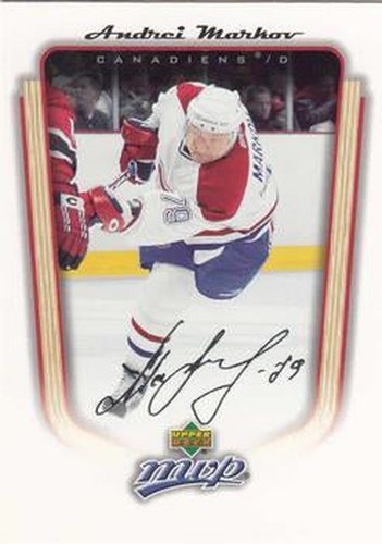 #213 Andrei Markov - Montreal Canadiens - 2005-06 Upper Deck MVP Hockey