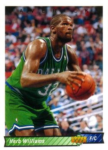 #213 Herb Williams - Dallas Mavericks - 1992-93 Upper Deck Basketball