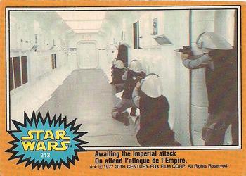 #213 Awaiting the Imperial attack - 1977 O-Pee-Chee Star Wars