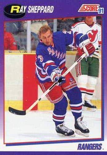 #213 Ray Sheppard - New York Rangers - 1991-92 Score American Hockey