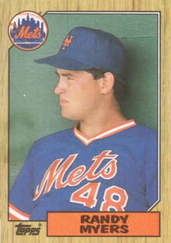 #213 Randy Myers - New York Mets - 1987 Topps Baseball