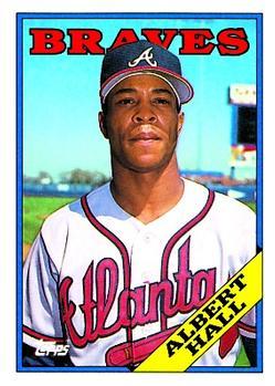 #213 Albert Hall - Atlanta Braves - 1988 Topps Baseball