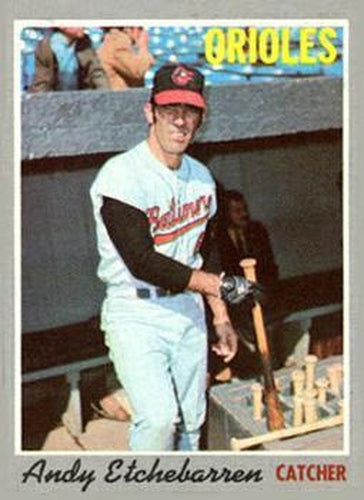 #213 Andy Etchebarren - Baltimore Orioles - 1970 Topps Baseball
