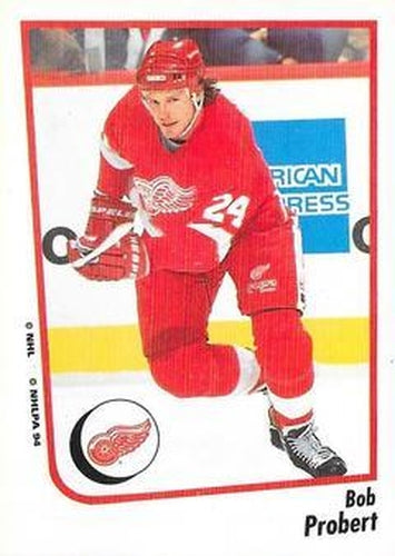 #213 Bob Probert - Detroit Red Wings - 1994-95 Panini Hockey Stickers