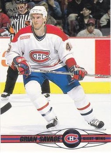 #213 Brian Savage - Montreal Canadiens - 2000-01 Pacific Hockey