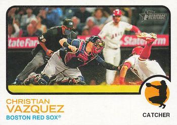 #213 Christian Vazquez - Boston Red Sox - 2022 Topps Heritage Baseball