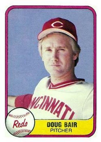 #213 Doug Bair - Cincinnati Reds - 1981 Fleer Baseball
