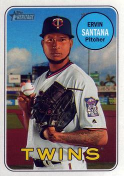 #213 Ervin Santana - Minnesota Twins - 2018 Topps Heritage Baseball