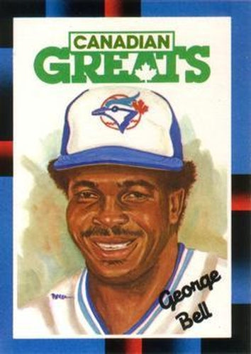 #213 George Bell - Toronto Blue Jays - 1988 Leaf Baseball
