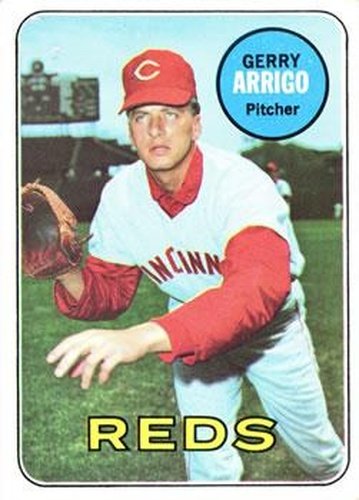 #213 Gerry Arrigo - Cincinnati Reds - 1969 Topps Baseball