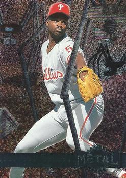 #213 Heathcliff Slocumb - Philadelphia Phillies - 1996 Metal Universe Baseball