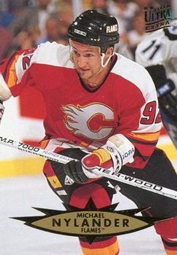 #213 Michael Nylander - Calgary Flames - 1995-96 Ultra Hockey