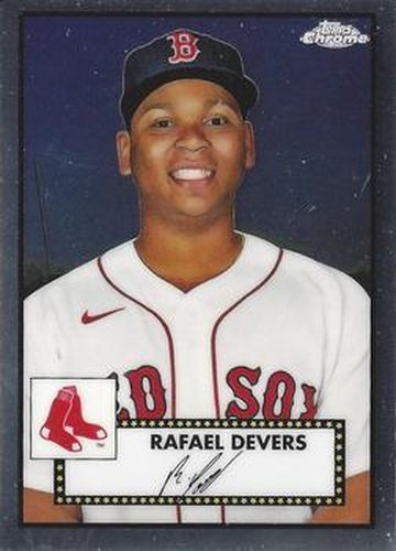 #213 Rafael Devers - Boston Red Sox - 2021 Topps Chrome Platinum Anniversary Baseball