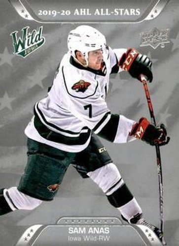 #213 Sam Anas - Iowa Wild - 2020-21 Upper Deck AHL Hockey