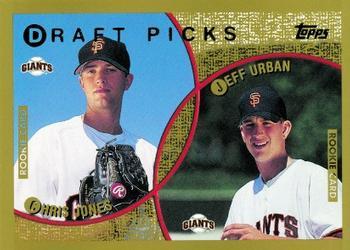 #213 Chris Jones / Jeff Urban - San Francisco Giants - 1999 Topps Baseball