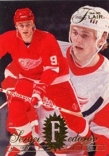 #213 Sergei Fedorov - Detroit Red Wings - 1994-95 Flair Hockey