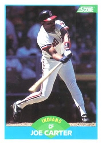 #213 Joe Carter - Cleveland Indians - 1989 Score Baseball