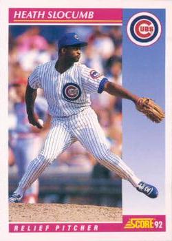 #213 Heathcliff Slocumb - Chicago Cubs - 1992 Score Baseball