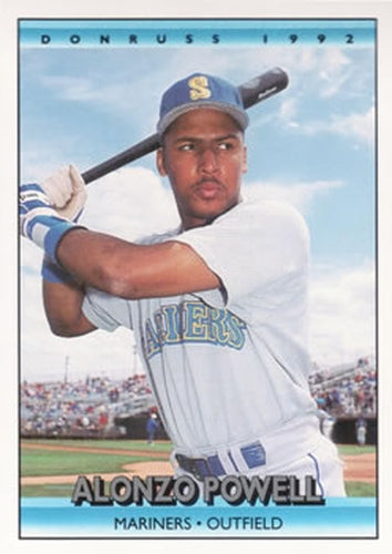 #213 Alonzo Powell - Seattle Mariners - 1992 Donruss Baseball