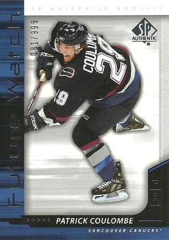 #213 Patrick Coulombe - Vancouver Canucks - 2006-07 SP Authentic Hockey