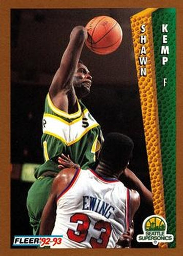 #213 Shawn Kemp - Seattle SuperSonics - 1992-93 Fleer Basketball