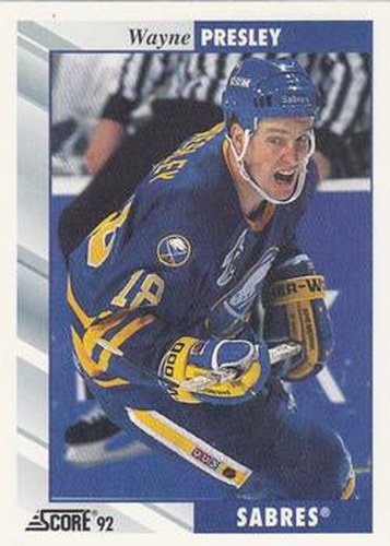 #213 Wayne Presley - Buffalo Sabres - 1992-93 Score USA Hockey