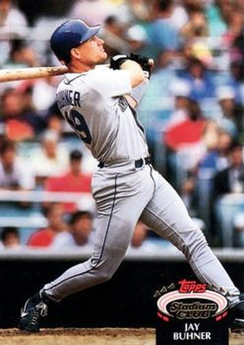 #213 Jay Buhner - Seattle Mariners - 1992 Stadium Club Baseball