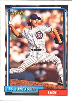#213 Les Lancaster - Chicago Cubs - 1992 O-Pee-Chee Baseball