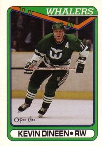 #213 Kevin Dineen - Hartford Whalers - 1990-91 O-Pee-Chee Hockey