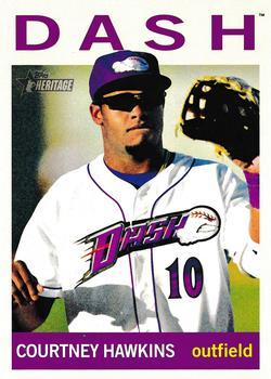 #213a Courtney Hawkins - Winston-Salem Dash - 2013 Topps Heritage Minor League Baseball