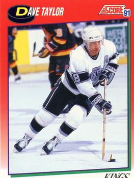 #214 Dave Taylor - Los Angeles Kings - 1991-92 Score Canadian Hockey