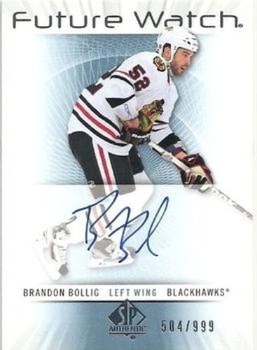 #214 Brandon Bollig - Chicago Blackhawks - 2012-13 SP Authentic Hockey