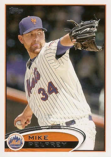 #214 Mike Pelfrey - New York Mets - 2012 Topps Baseball